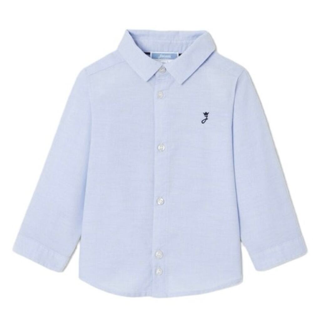 JACADI PARIS NWT Baby boy Oxford shirt Blue/white | Jacadi Paris Sz 6M formal